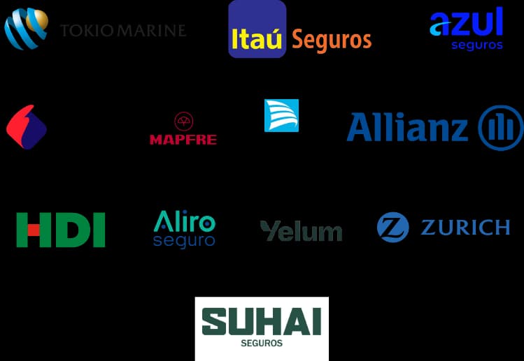 Seguradoras parceiras.